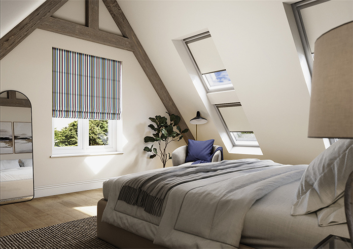 The British Stripe Co. Elizabeth, London No.1 - Twist&Fit Roman Blind - Image 7